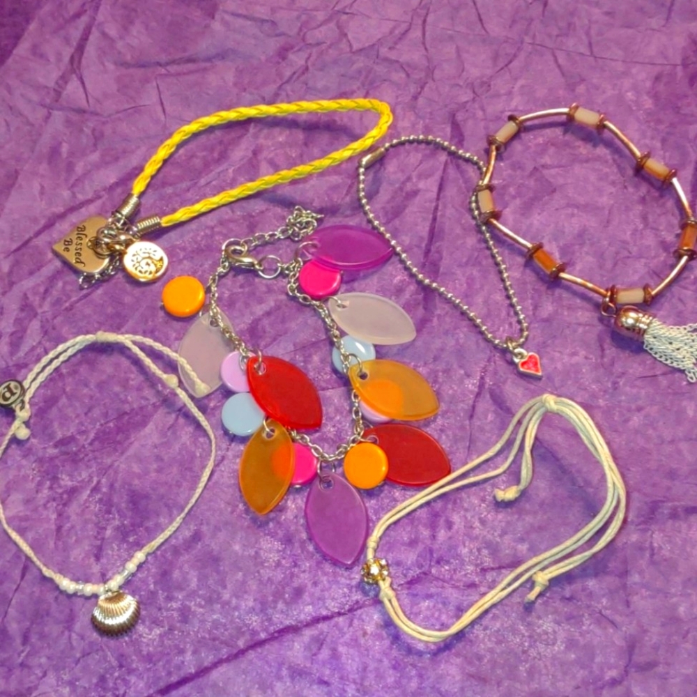 Large variety of really cool vintage bracelets
